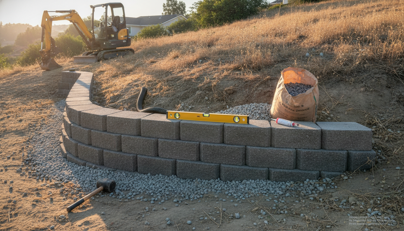 Retaining Wall Installation