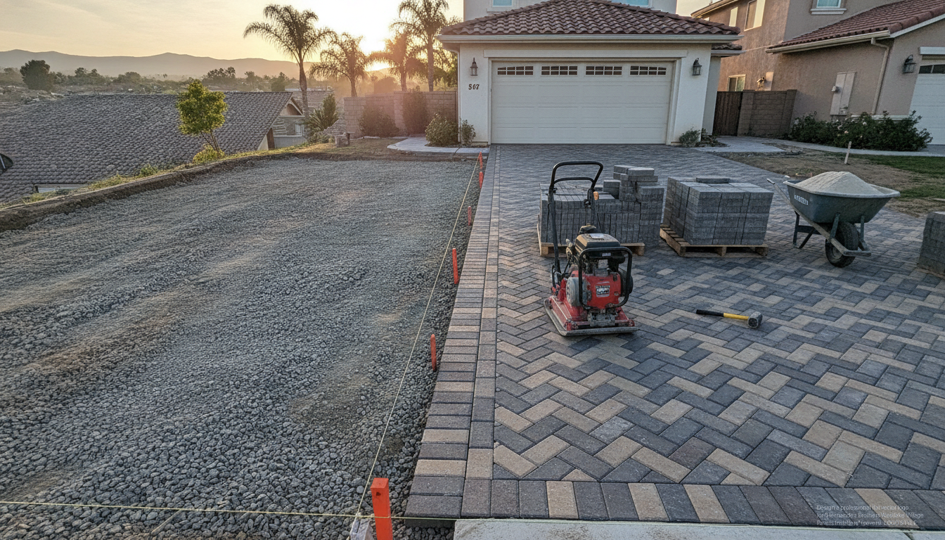 Paver Driveway Installation